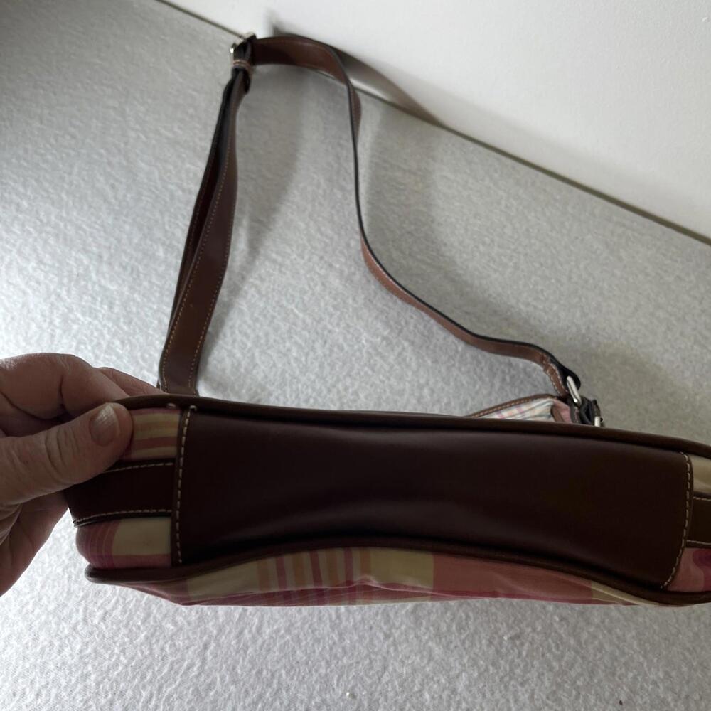 Chaps Pink Plaid Crossbody Purse - Picture 15 of 15